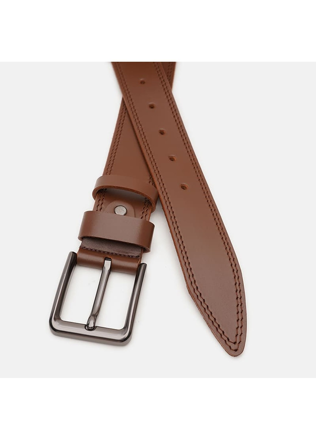 Мужской кожаный ремень V1115FX55-brown Borsa Leather (266144004)