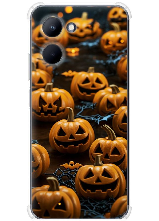 Силикон с усиленными углами чехол 'Тыквы 2' для Endorphone Realme C33 (266811728)