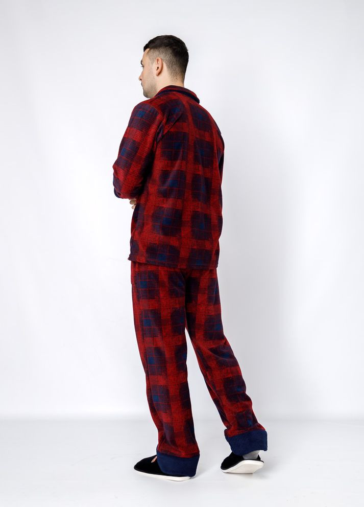 Мужская пижама цвет красный ЦБ-00234328 LINDROS (269237016)