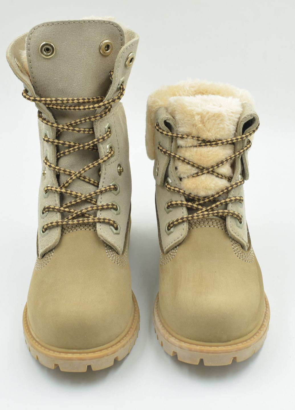 Дитячі зимові чоботи, черевики з мембраною та екохутром тімберленди однотонні сірі повсякденні Darkwood (263357154)
