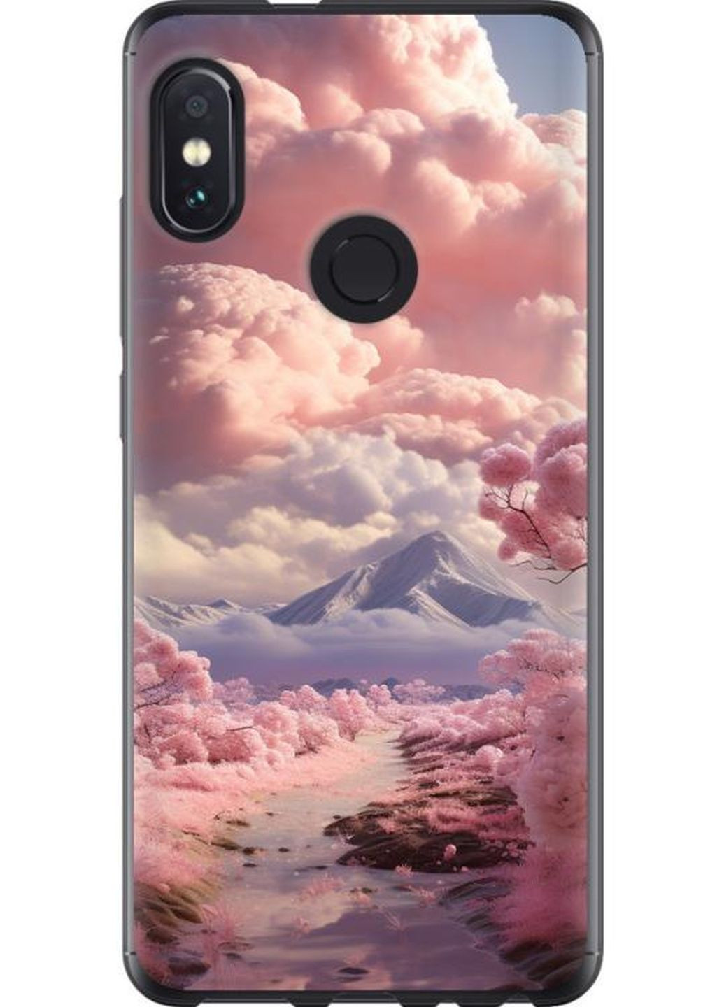 Чехол на Xiaomi Redmi Note 5 Розовые облака MMC (268122914)