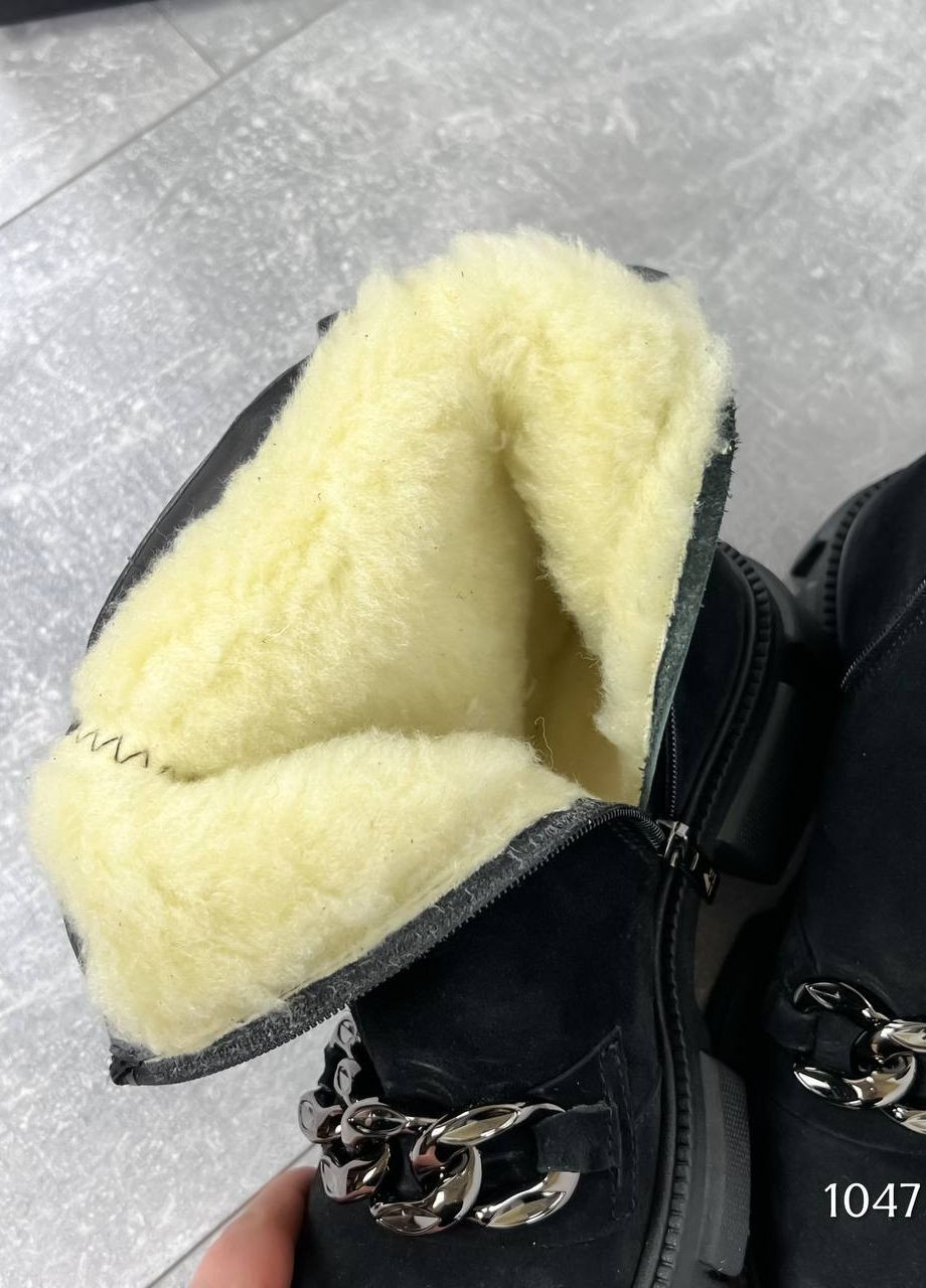 Зимние замшевые зимние ботинки No Brand из натуральной замши