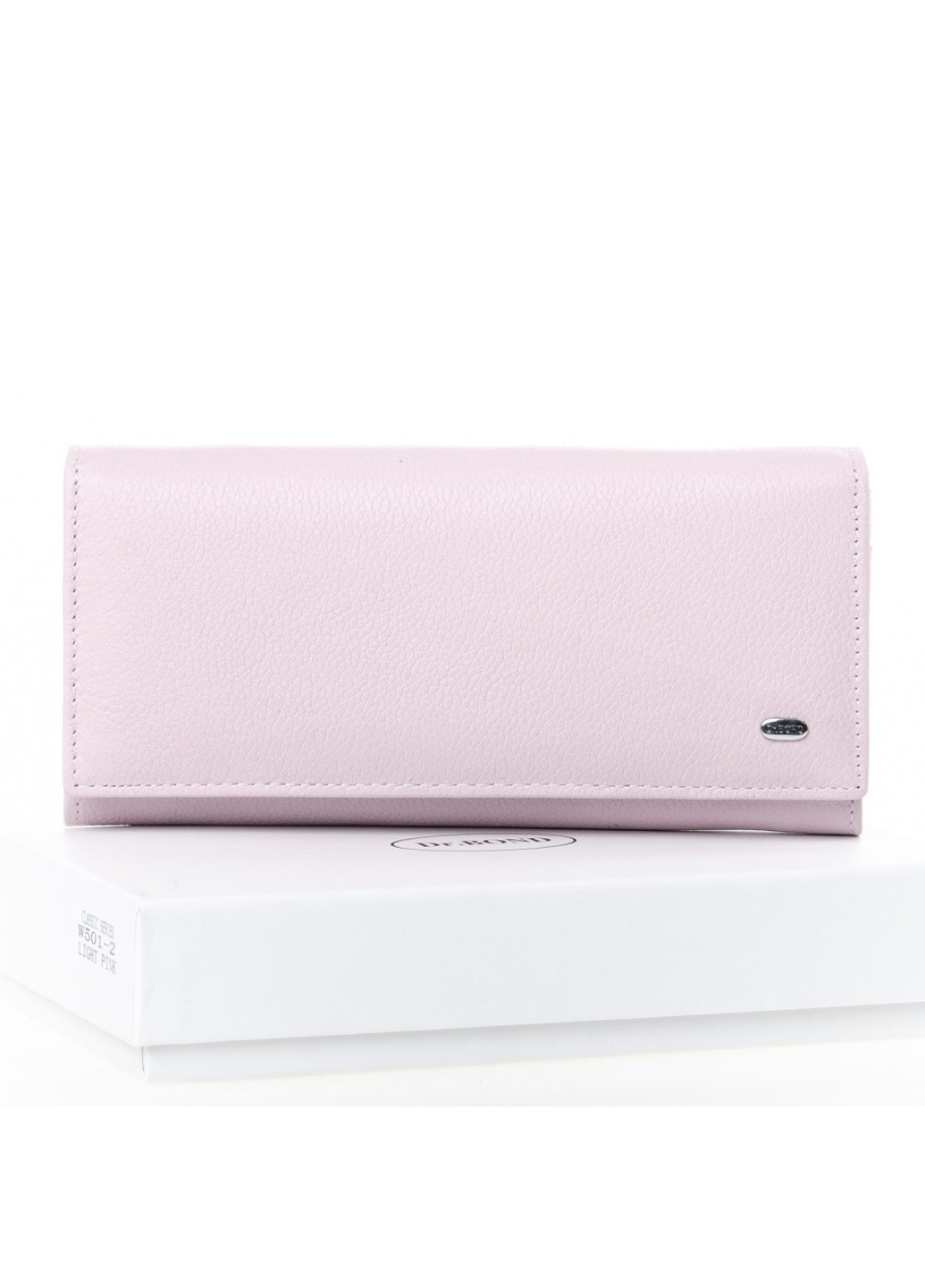 Шкіряний жіночий гаманець класичний доктор Бонд W501 рожевий Dr. Bond (261551106)