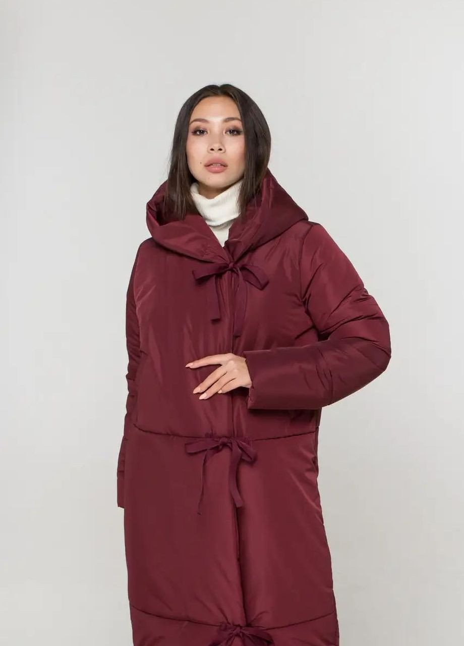 Бордовая зимняя зимняя куртка женская SK