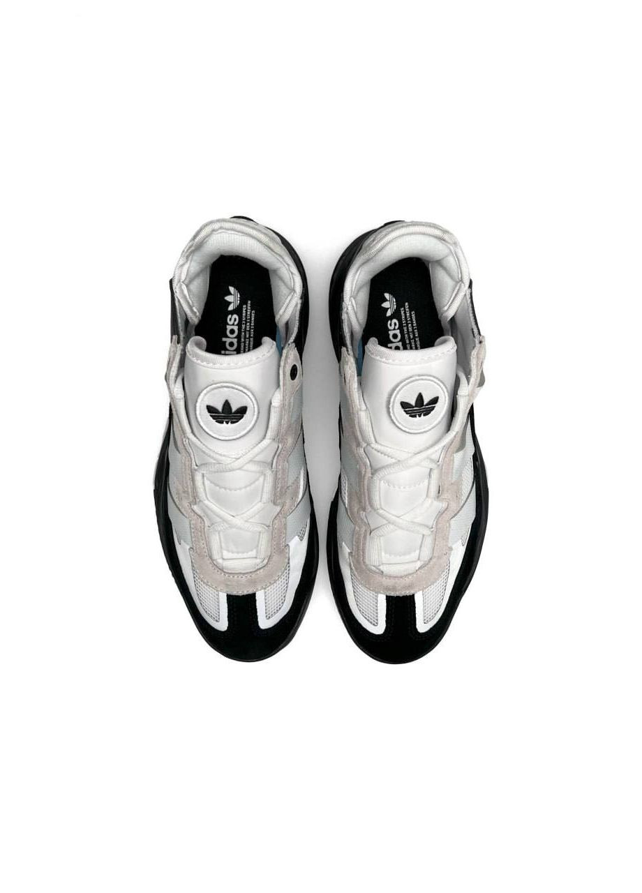 Чорно-білі осінні кросівки чоловічі, вьетнам adidas Niteball White M