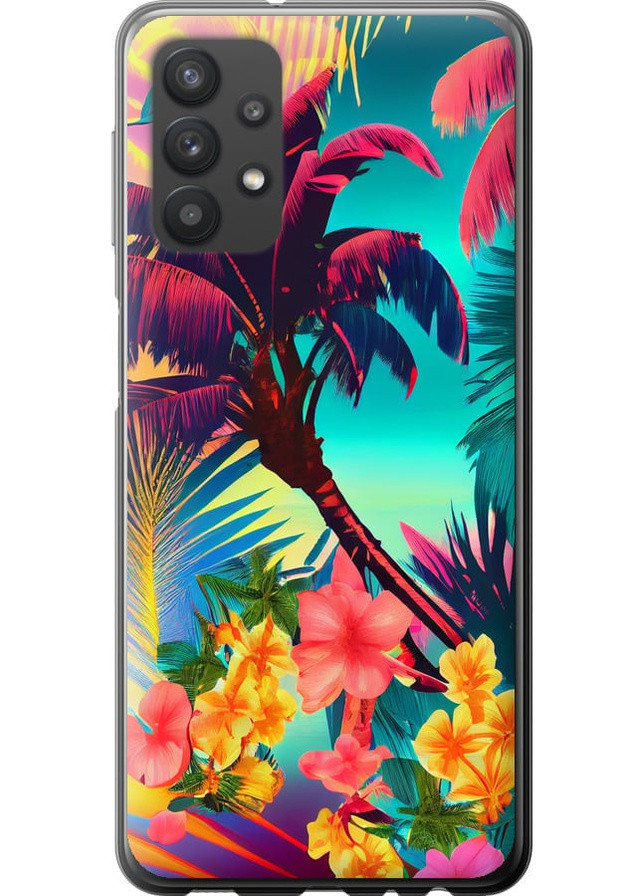 Силиконовый чехол 'Тропики v2' для Endorphone Samsung Galaxy A32 A325F (258175231)