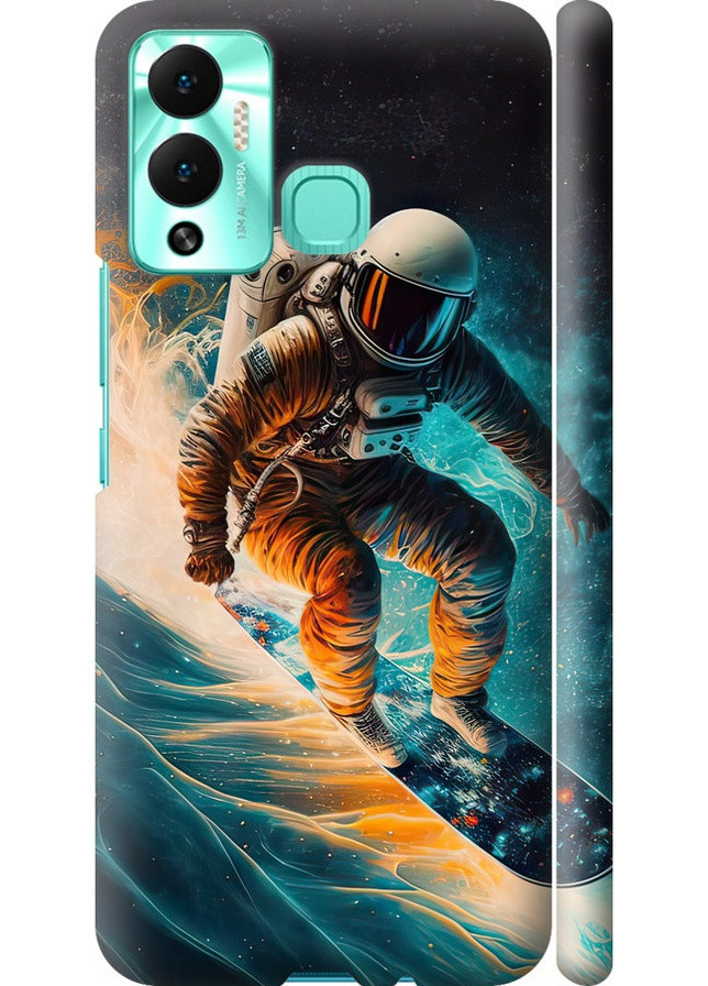 3D пластиковий матовий чохол 'Сноубордист' для Endorphone Infinix Hot 12 Play (258094271)