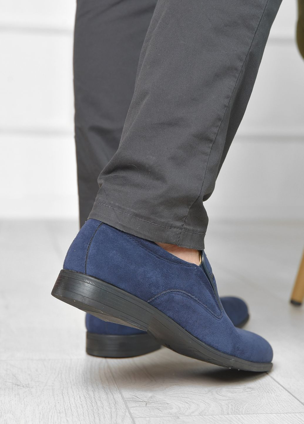 Туфлі чоловічі темно-синього кольору Let's Shop (265911038)