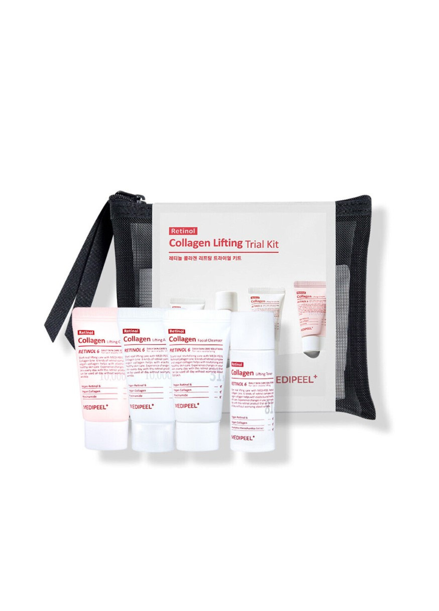 Набір засобів серії з подвійним ліфтінгом Retinol Collagen Lifting Trial Kit 4 items Medi-Peel (276986154)