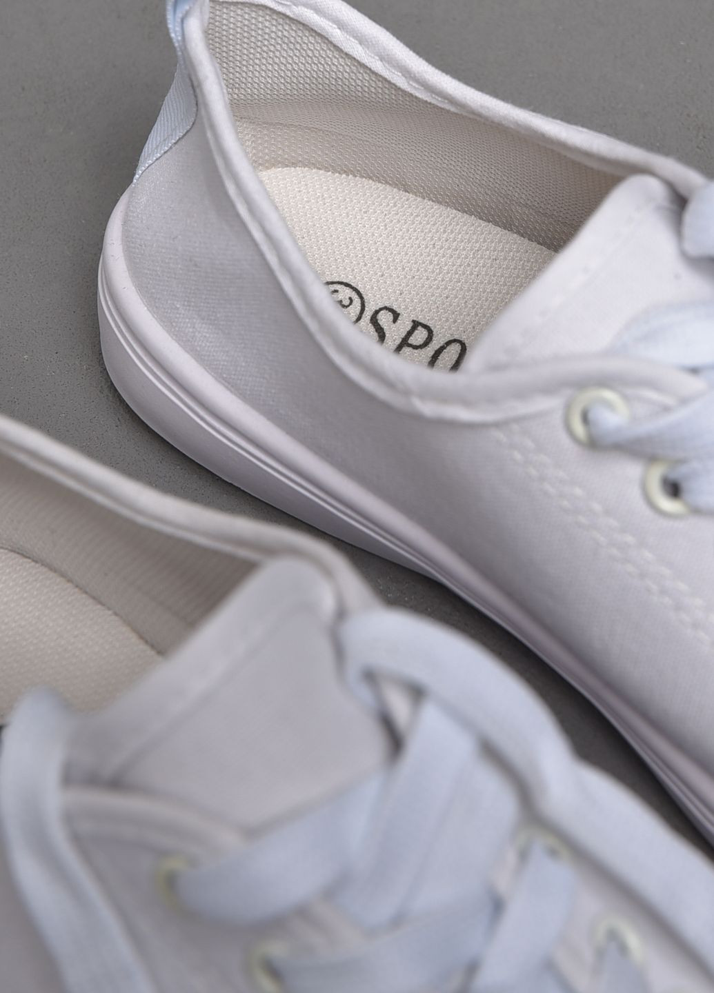 Мокасини жіночі білого кольору на шнурівці Let's Shop (277925661)