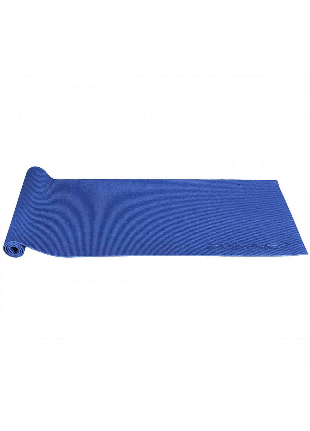Коврик спортивный PVC 6 мм для йоги и фитнеса SV-HK0053 Blue SportVida (263131186)