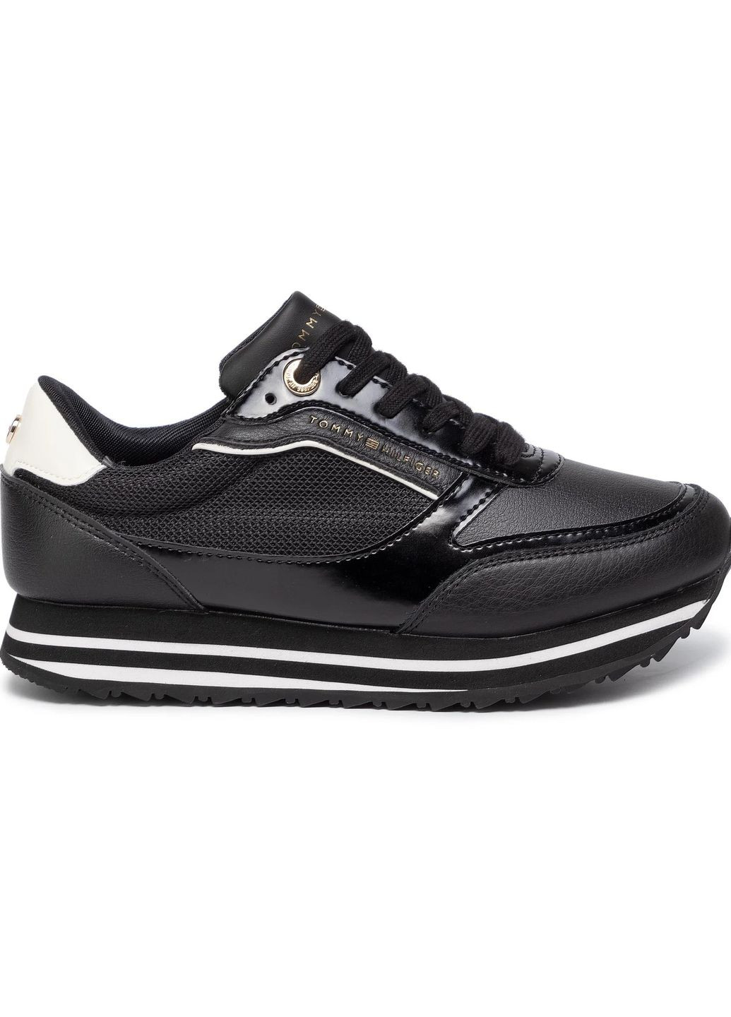 Черные демисезонные кроссовки Tommy Hilfiger Retro Branded Sneaker