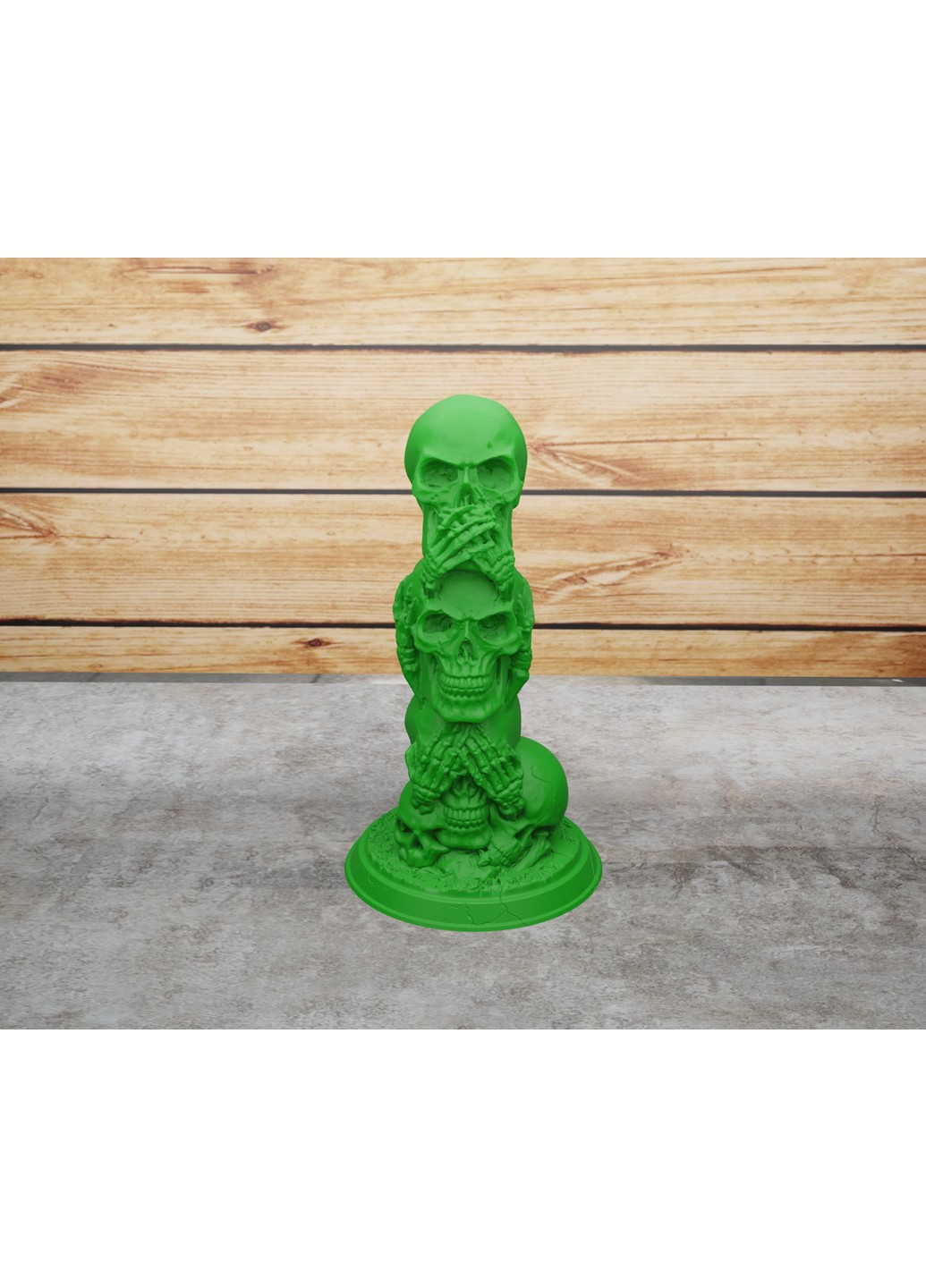 Статуетка череп "нічого не бачу, нічого не чую, нічого не скажу". ЗаСвіт (261555071)