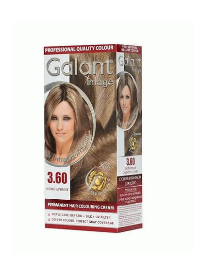 Стойкая крем-краска для волос Image 3.60 средне русый 115 мл Galant (258482326)