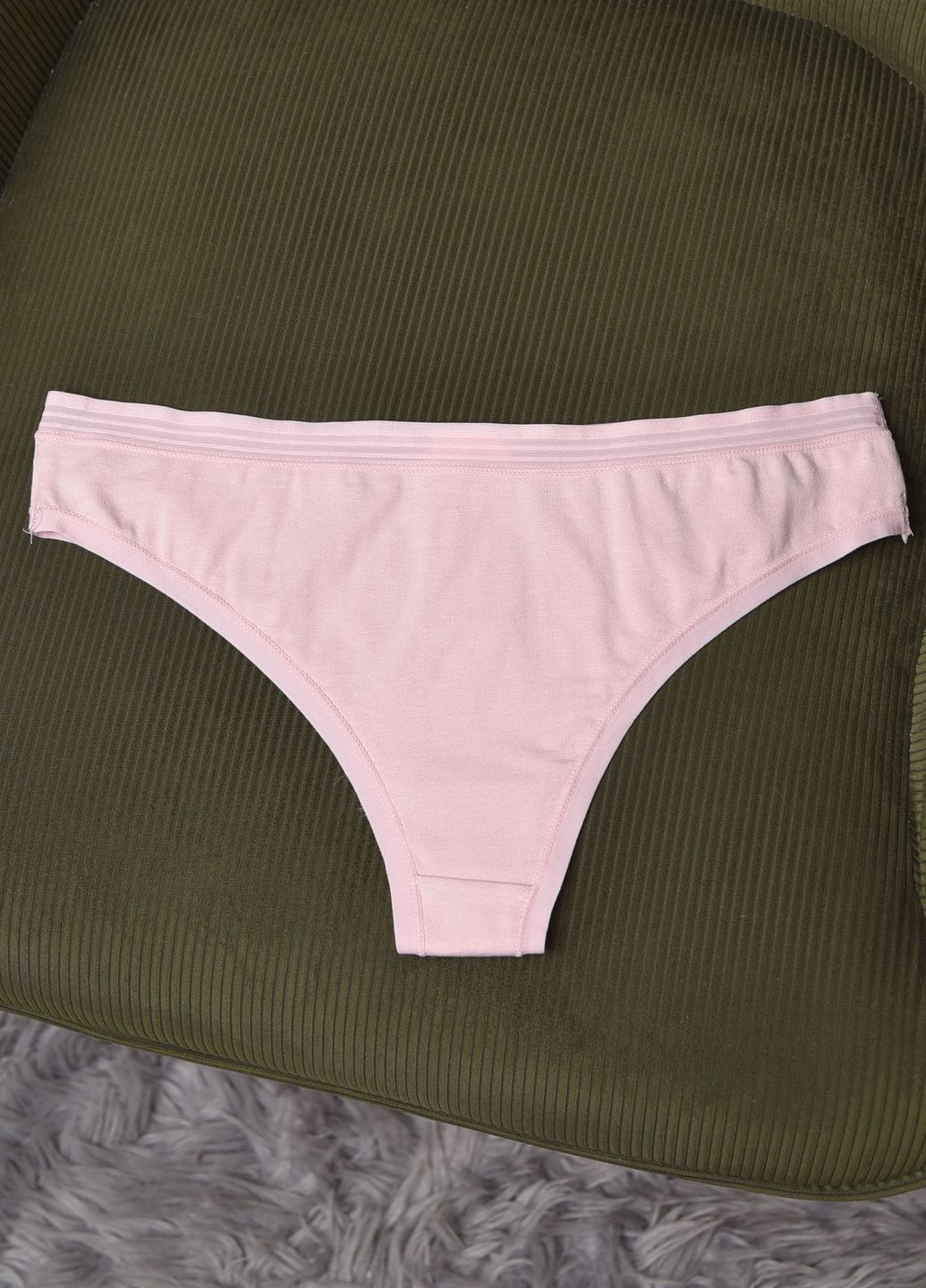 Труси жіночі однотонні рожевого кольору Let's Shop (275993253)