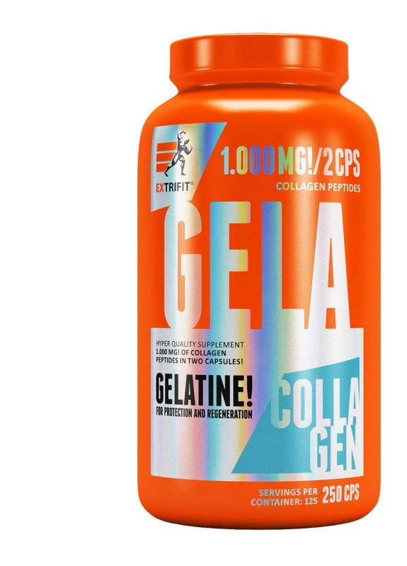 Гідролізат колагену Gela 1000 250 caps Extrifit (258358526)