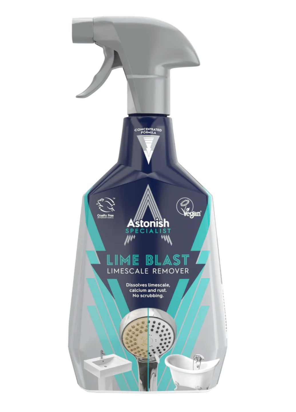 Засіб для видалення вапняного нальоту Lime Blast Limescale Remover 750мл Astonish (262289871)