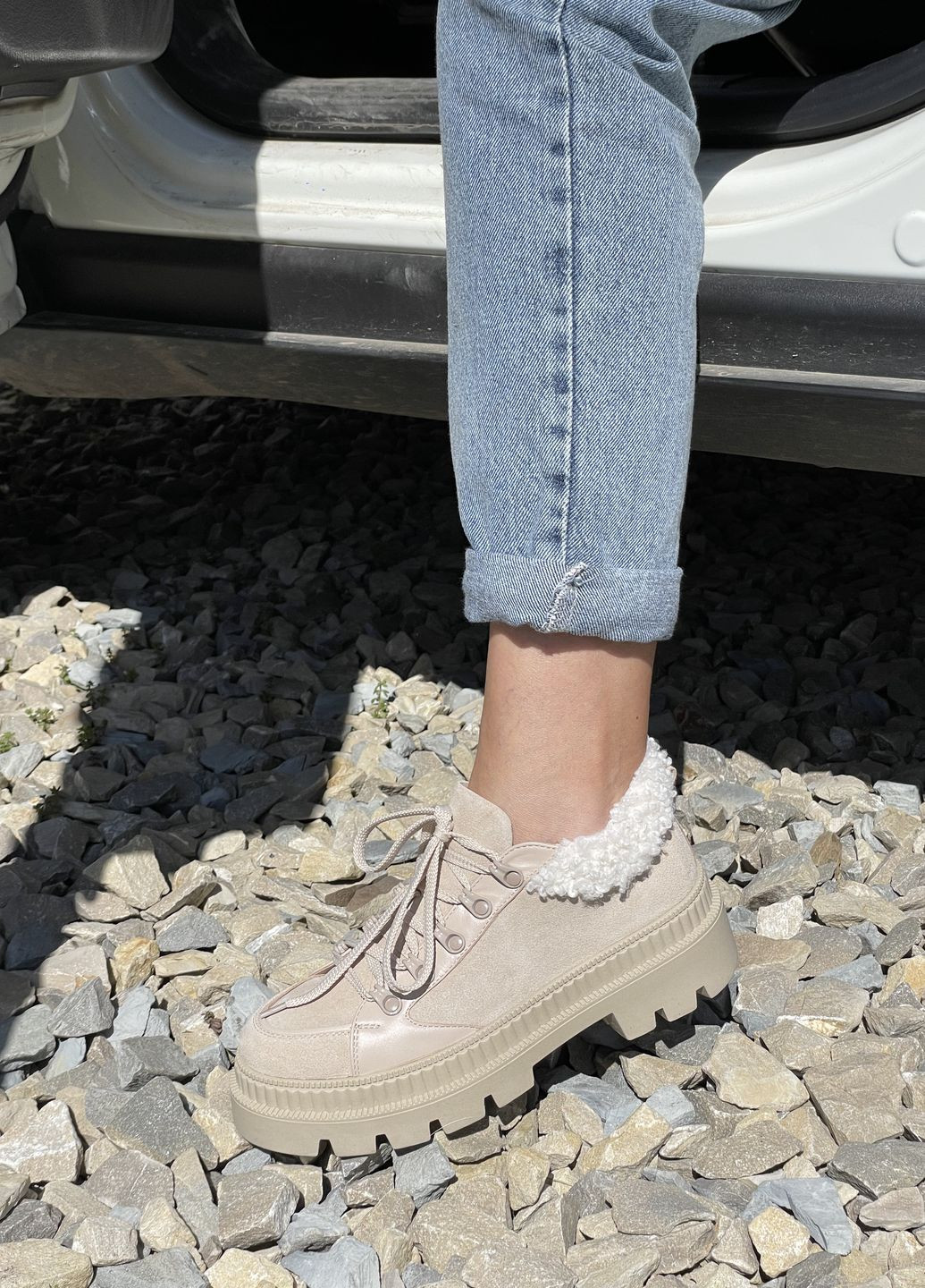 ботинки Marandi без декора из натуральной замши