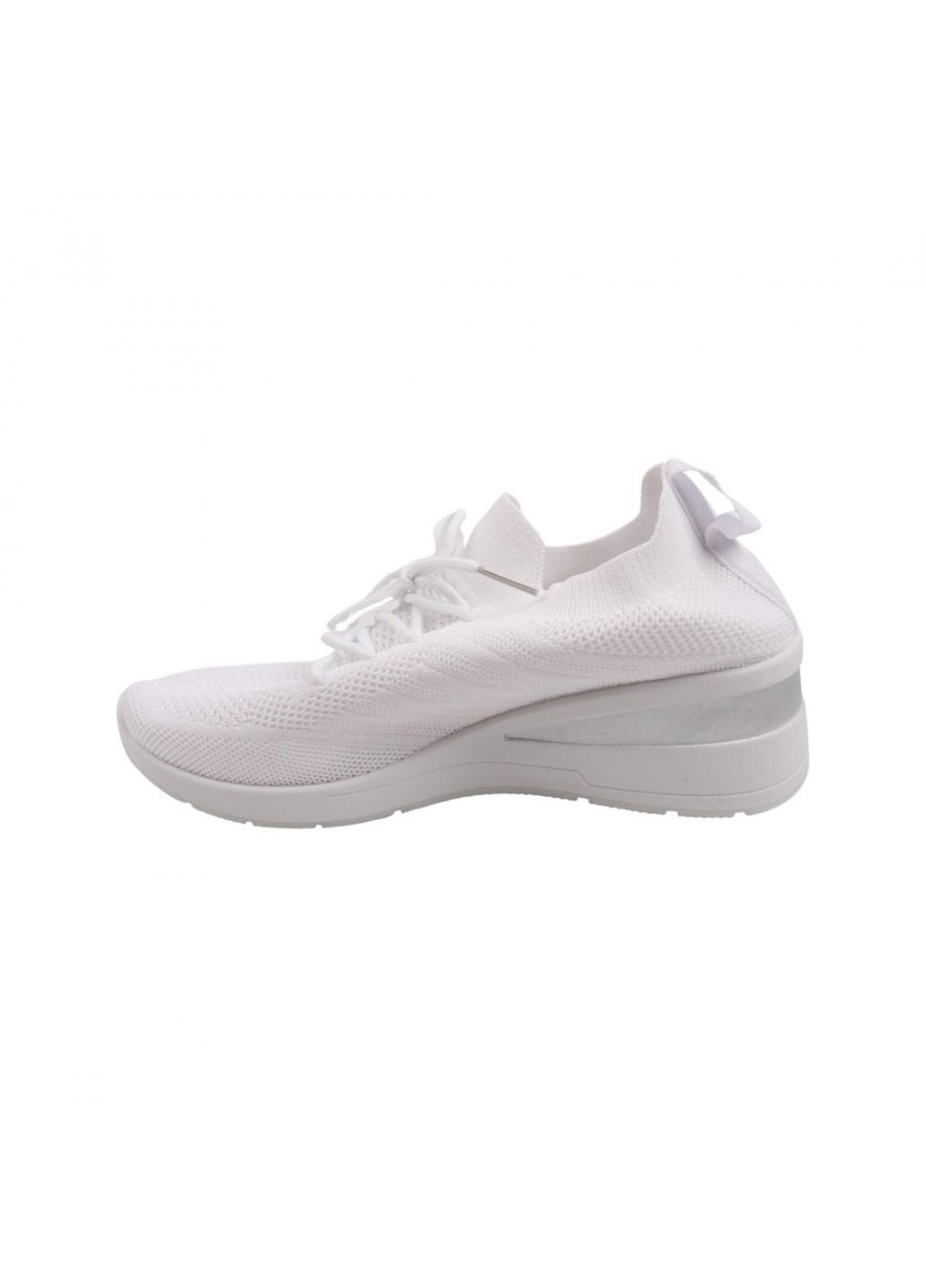 Белые кроссовки женские белые текстиль Fashion 26-22LK