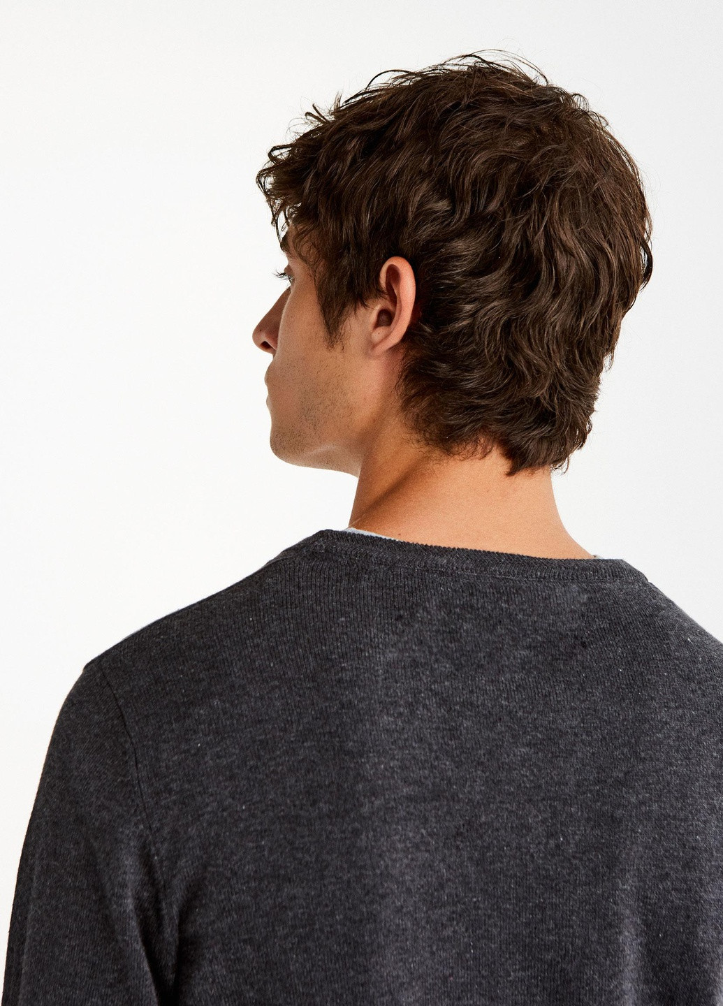 Темно-сірий джемпер демісезон,темно-сірий, Pull & Bear