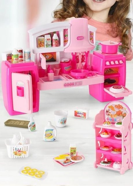 Дитяча звукова кухня на батарейках типу AA. Дитячий кухонний набір CT 041 Bambi (261486558)