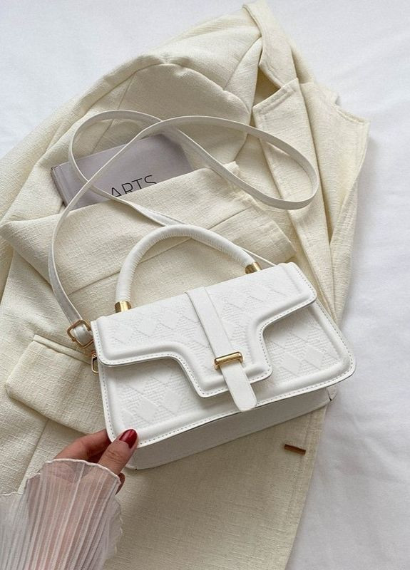 Женская сумка 4354 кросс-боди белая No Brand (276535269)