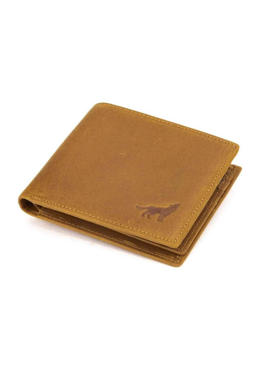 Портмоне кожаное коричневое с тиснением волка M39-7063B Tiding Bag (277963190)
