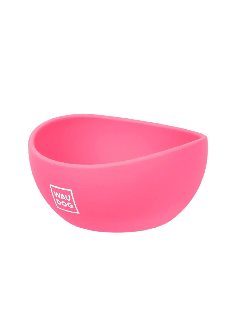 Силіконова миска тарілка посуд із стійким дном для тварин котів собак 250 мл 125 мм (474728-Prob) Рожева Unbranded (259518330)