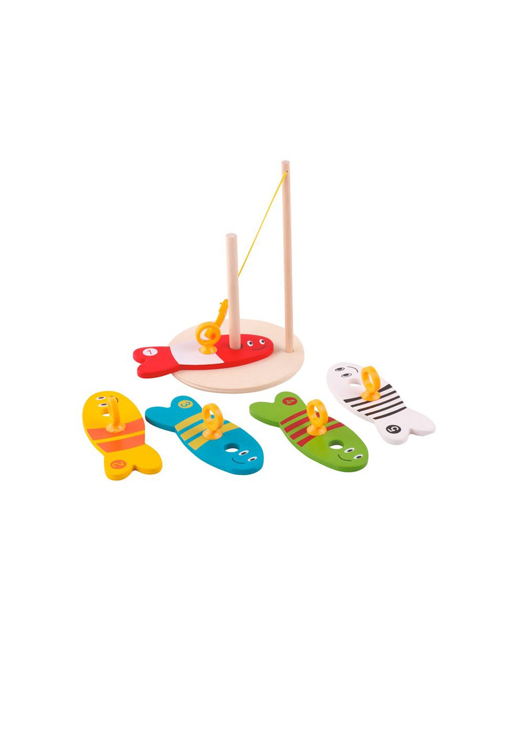 Дерев'яна іграшка "Рибалка" колір різнокольоровий ЦБ-00204234 Limo Toy (259464776)