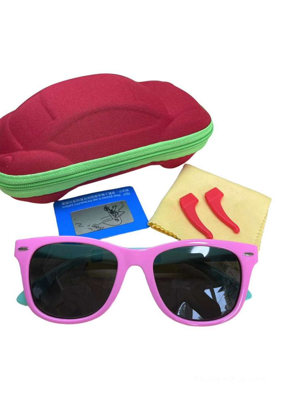 Сонцезахисні окуляри для дівчат поляризаційні UV400 Рожеві No Brand (258403109)