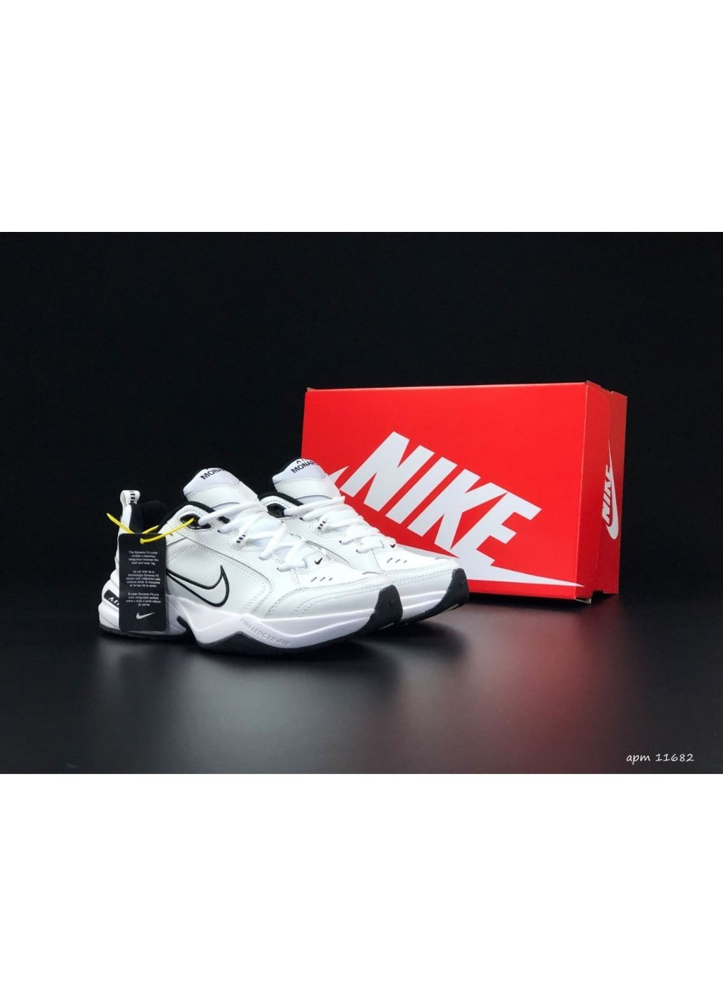 Білі Осінні чоловічі кросівки білі «no name» Nike Air Monarch