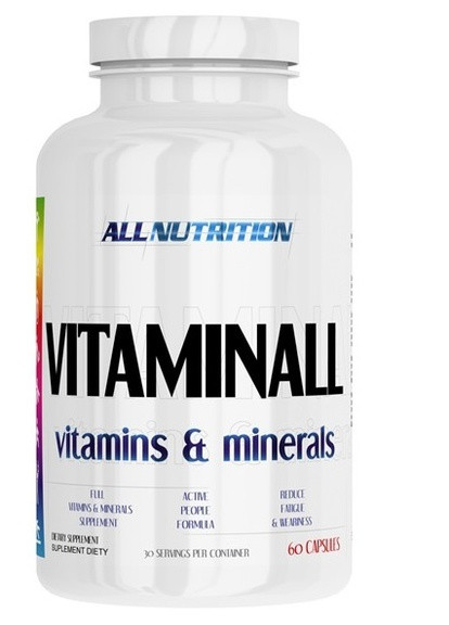All Nutrition VitaminALL Vitamins & Minerals 60 Caps Allnutrition (257342592)