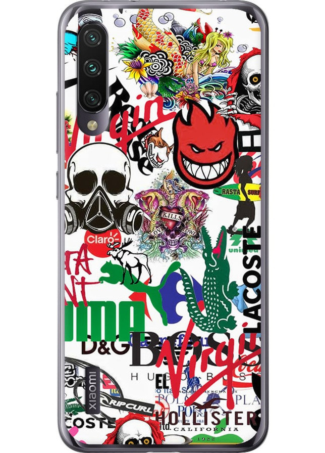 Силіконовий чохол 'Many different logos' для Endorphone Xiaomi Mi A3 (257954371)