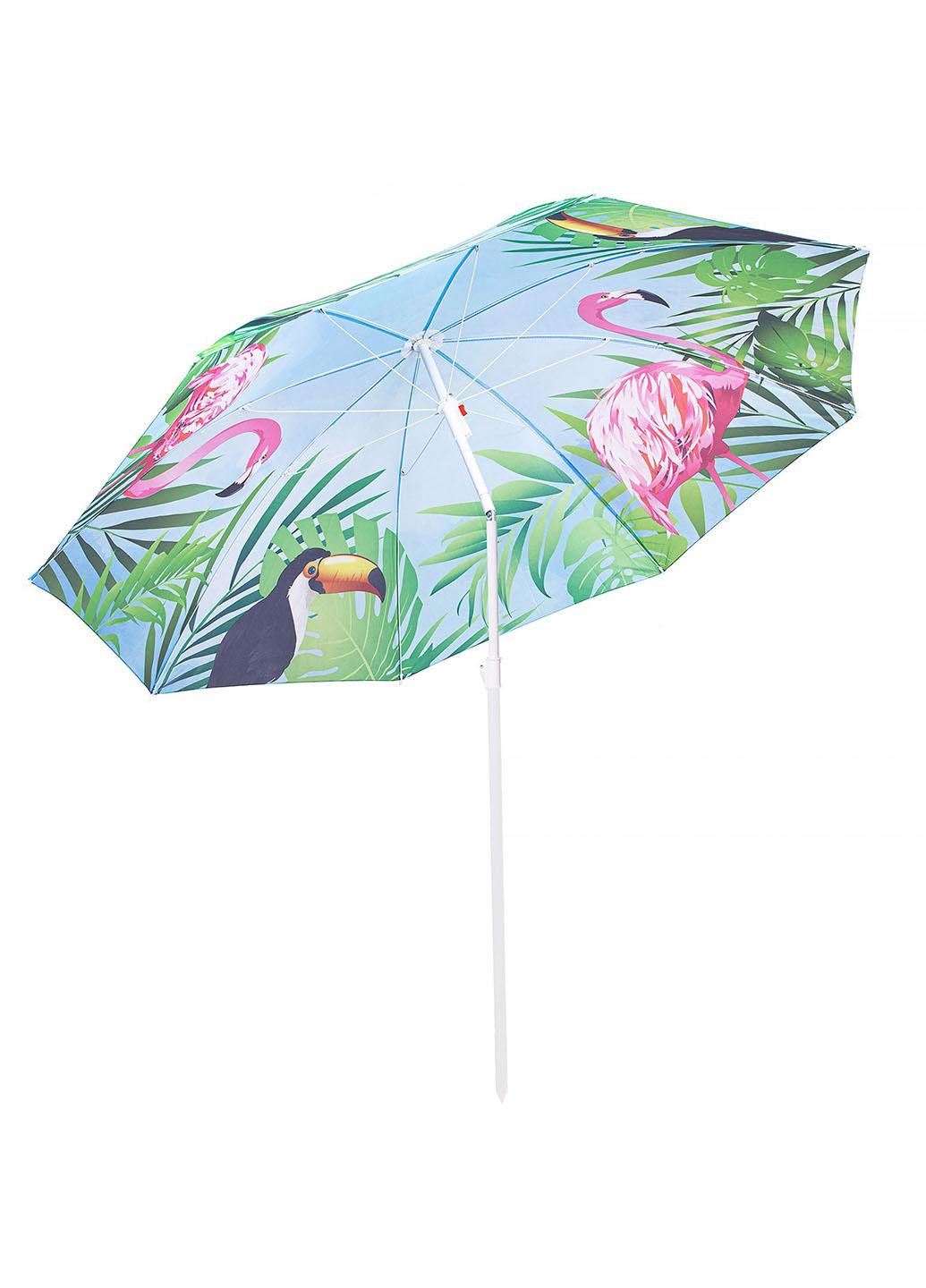 Пляжна парасоля 180 см з регульованою висотою та нахилом BU0021 Springos (258354751)