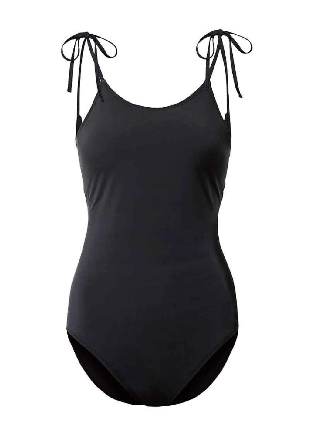 Чорний літній жіночий купальник суцільний Esmara
