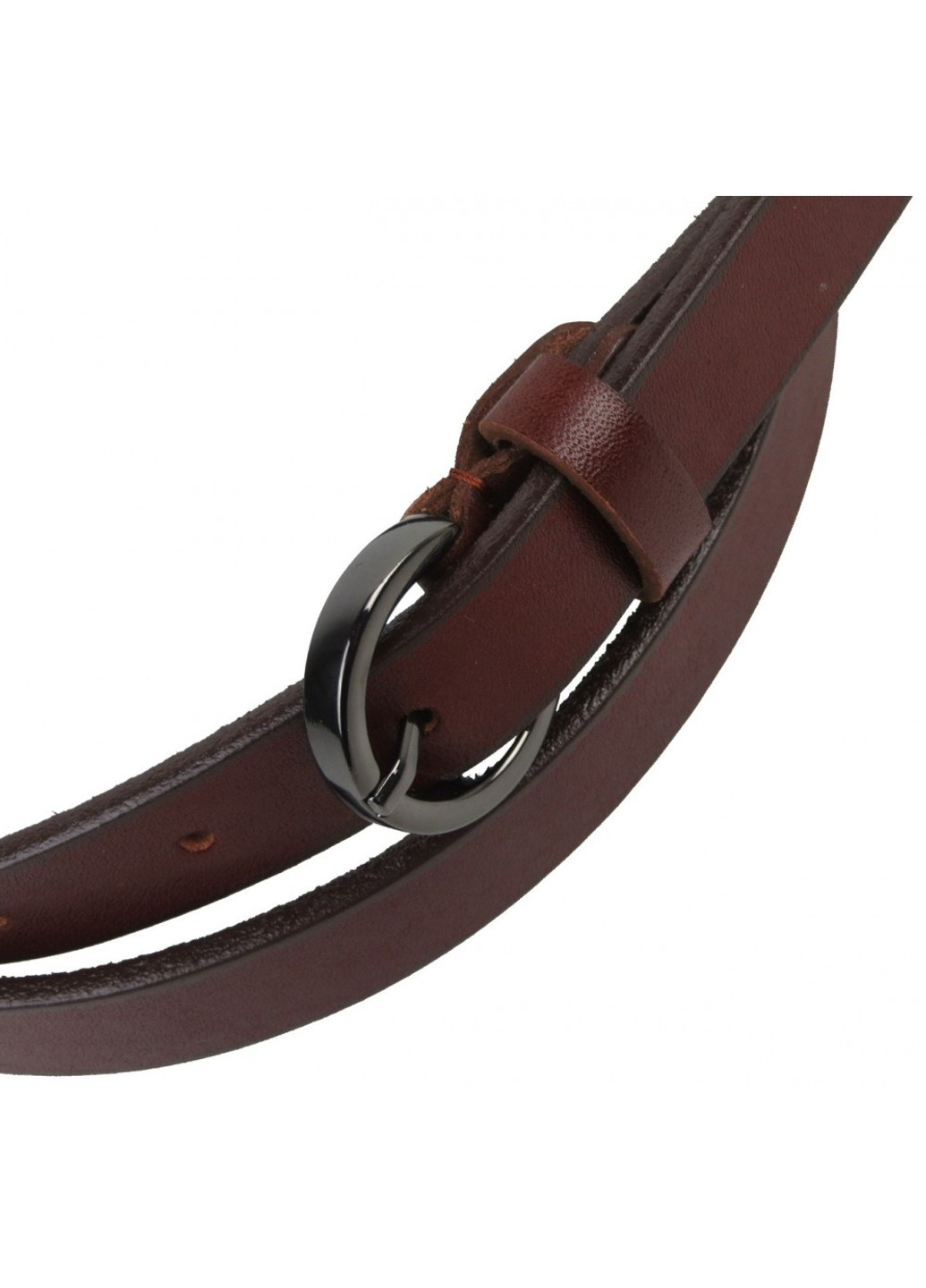 Женский кожаный ремень 1426-20 коричневый Skipper (266143665)