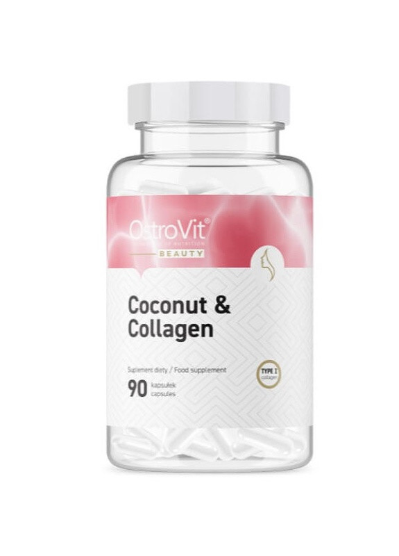Коллаген + кокосовое масло MCT Collagen & MCT Oil from coconut 90caps Ostrovit (258566362)