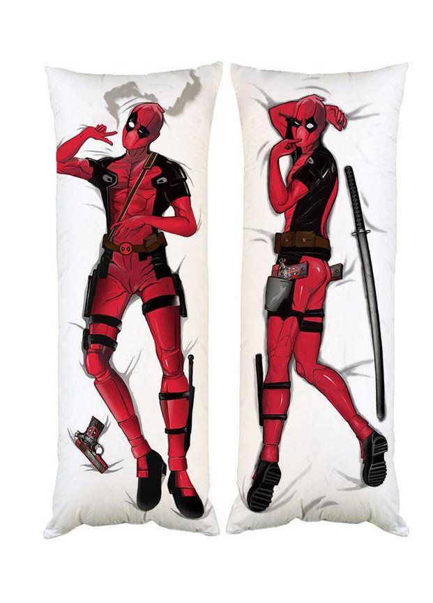 Подушка дакімакура Deadpool Дедпул декоративна ростова подушка для обіймання двостороння 60*200 No Brand (258991446)