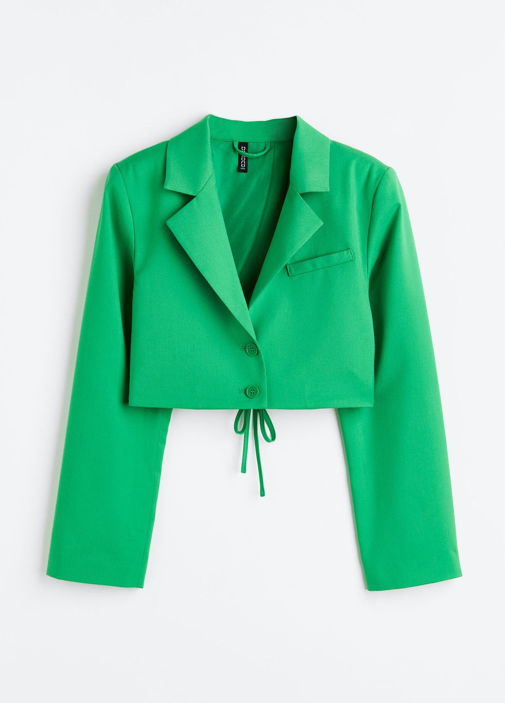 Салатовый женский пиджак H&M однотонный - демисезонный