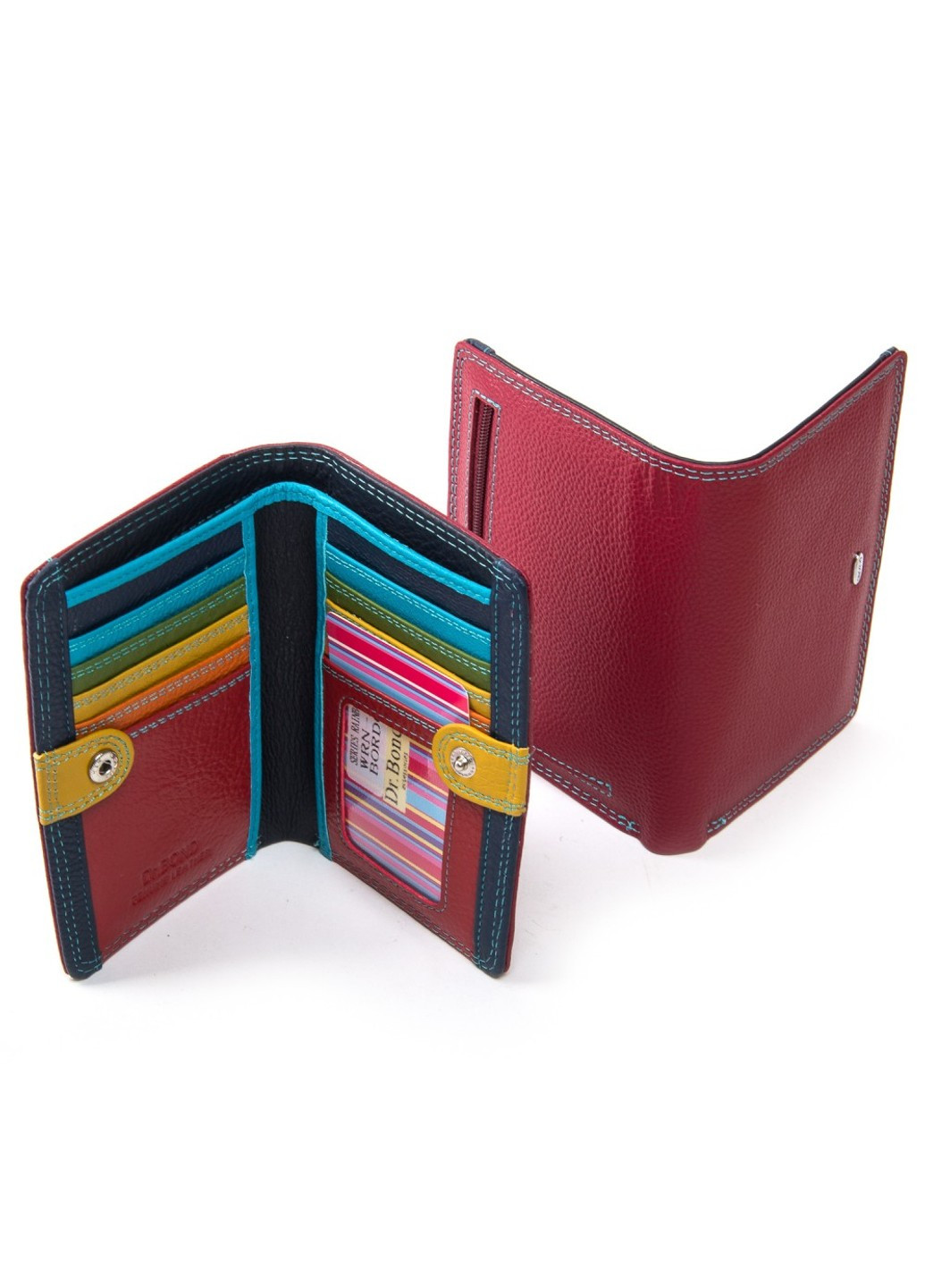 Жіночий шкіряний гаманець Rainbow WRN-2 red Dr. Bond (261551166)