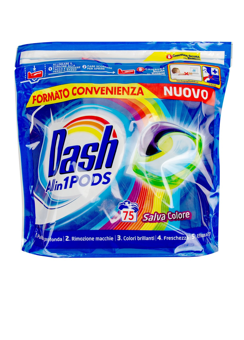 Гель-капсули для прання 3в1 Color (75 прань) Dash (256949489)