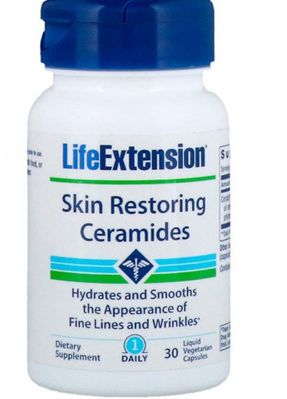 Skin Restoring Ceramides 30 Liquid Vcaps Life Extension (256722656)