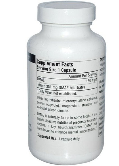DMAE 351 mg 200 Caps Source Naturals (256720851)