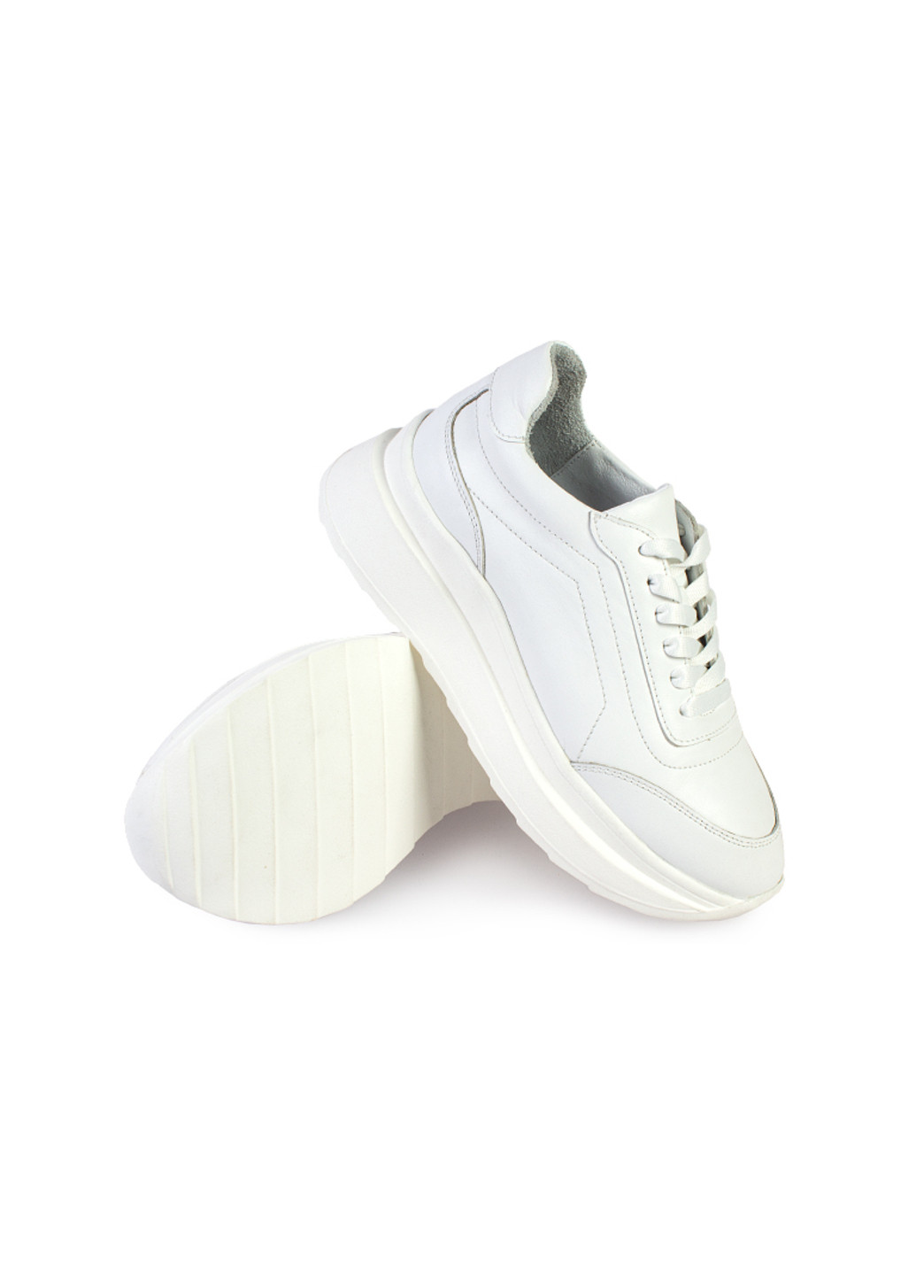 Белые демисезонные кроссовки женские бренда 8200315_(1) ModaMilano