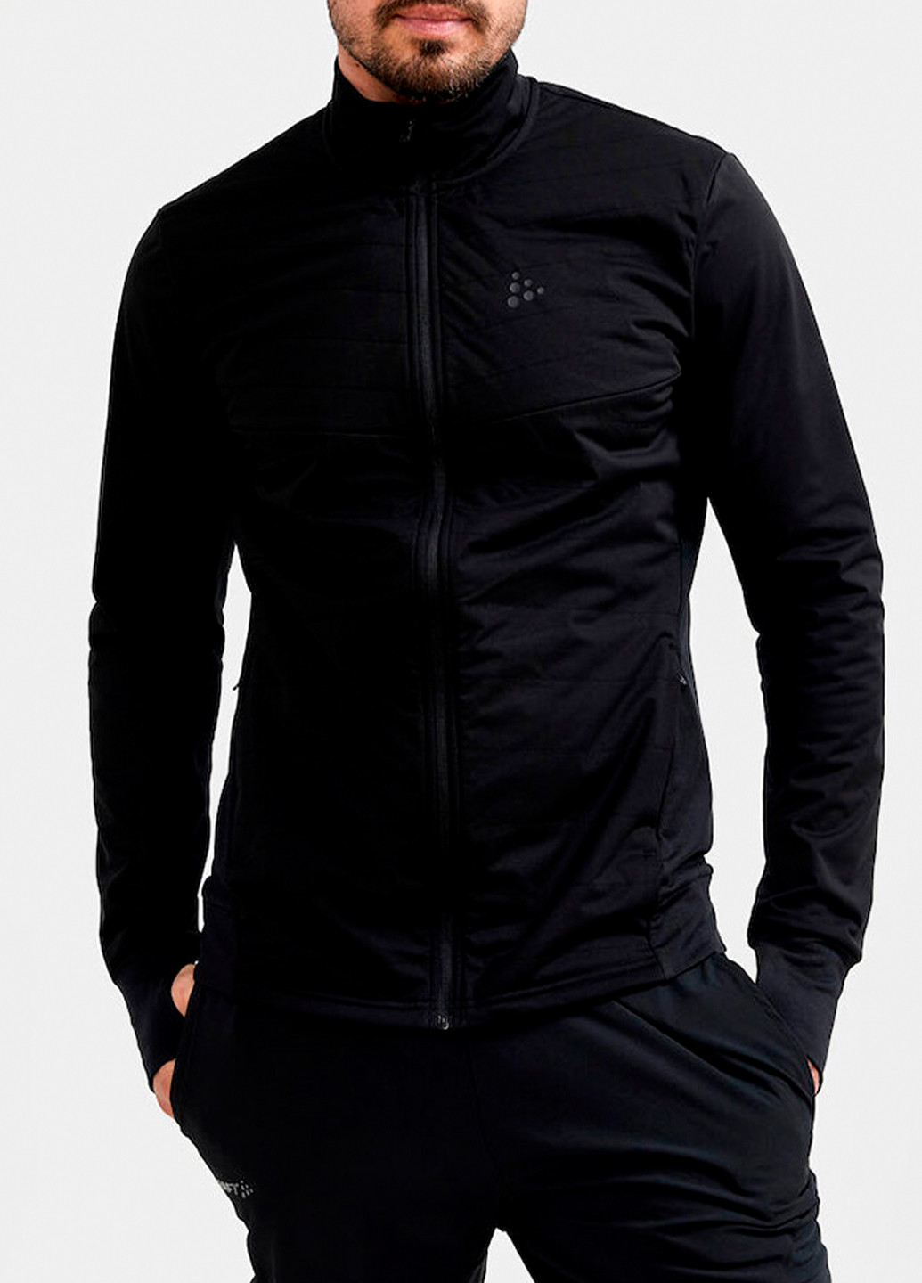 Чорна демісезонна чоловіча куртка Craft ADV Charge Warm Jacket