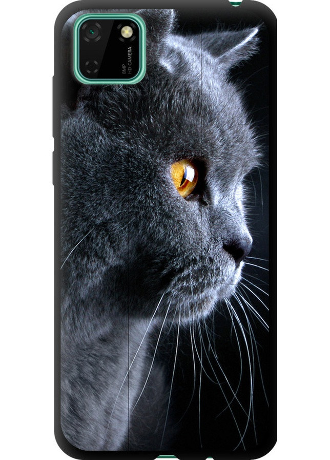 TPU черный чехол 'Красивый кот' для Endorphone huawei y5p (258591501)