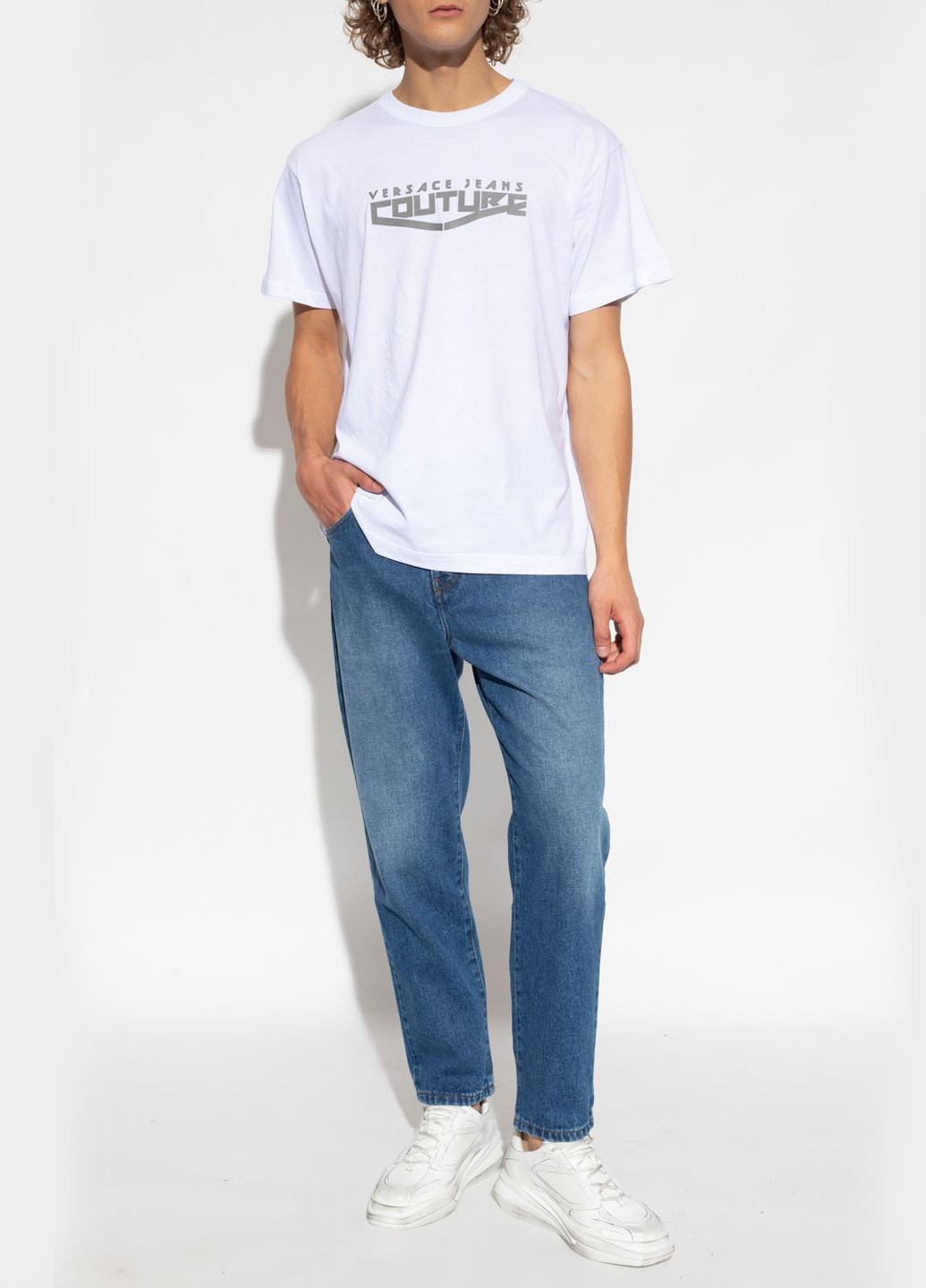 Біла футболка Versace Jeans