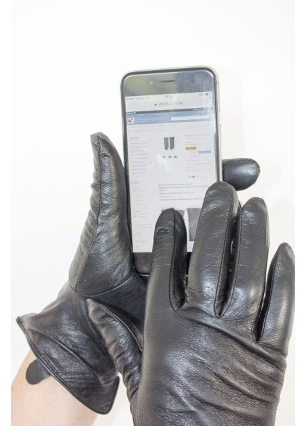 Жіночі шкіряні сенсорні рукавички 377 Shust Gloves (261486930)