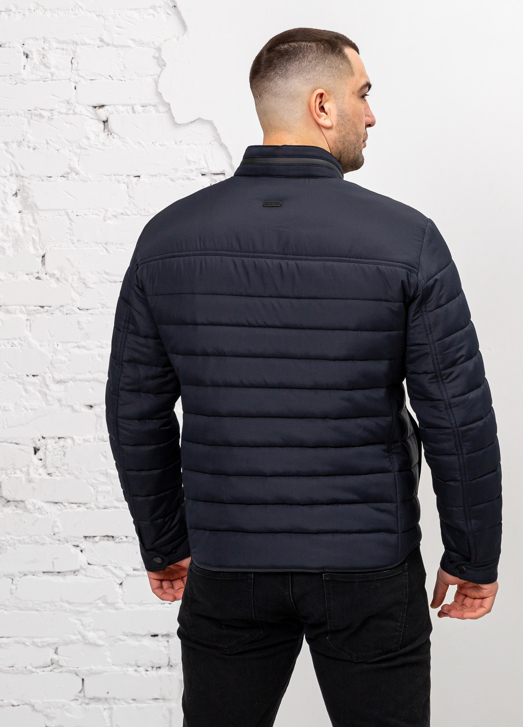 Темно-синя демісезонна чоловіча демісезонна куртка великого розміру бренд vavalon SK