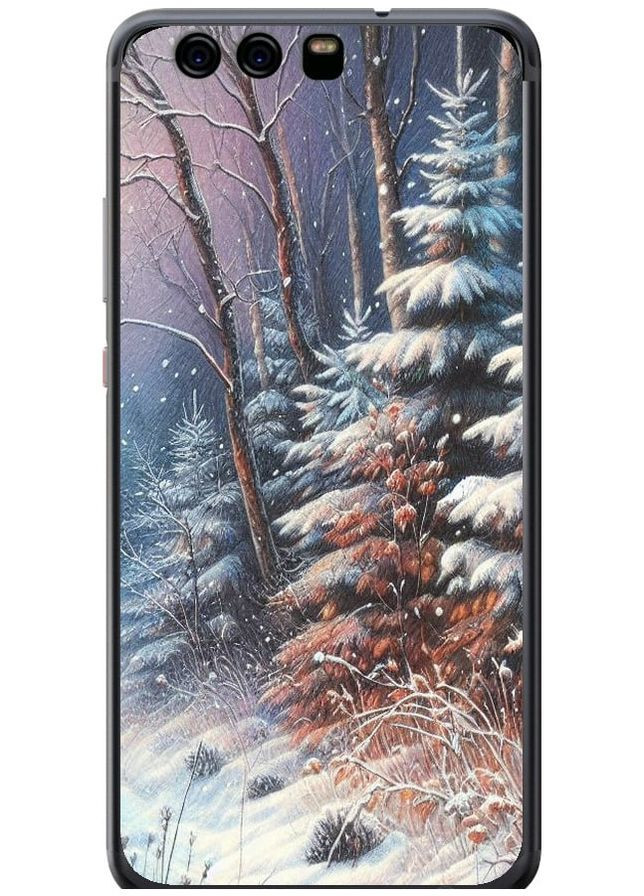 2D пластиковий чохол 'Зимовий пейзаж' для Endorphone Huawei P10 (275462404)